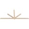 Ekena Millwork Kennewick Smooth Timber Gable Bracket, Douglas Fir, 108"W x 49"H x 1 1/2"D x 3 1/2"F, 11/12 Pitch GBW108X49X0204KEN00SDF - alternate 5